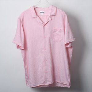 Abound Men's Light Pink Short Sleeve Button Down XL